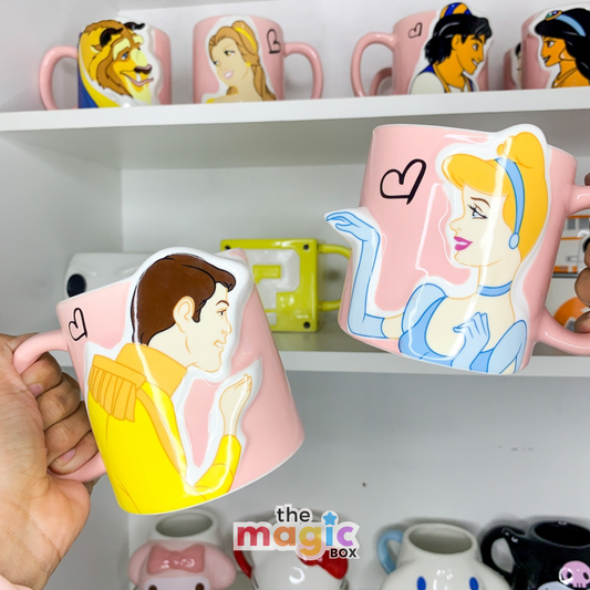 Taza de Cenicienta y su príncipe