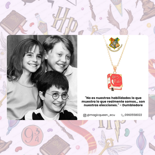 Collar libro de Harry Potter